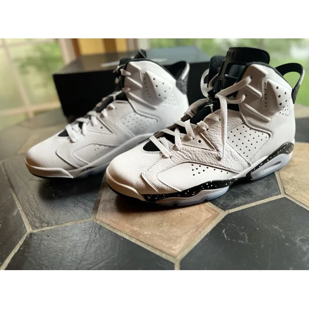 Ni - ke US 13 -Air Jordan 6 Men -White Black Oreo Retro Ni - ke Basketball -CT8529-112- NIB