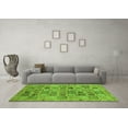 thumbnail image 3 of Ahgly Company Indoor Rectangle Abstract Green Modern Area Rugs, 8' x 12', 3 of 4