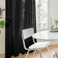 thumbnail image 7 of YEAHOME Black Sheer Curtains 95 inches Long - Home Decoration Grommet Airy & Lightweight Elegant Window Treatments with Light Filtering for Bedroom/Living Room (2 Panels, W52 x L95), 7 of 7