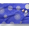 thumbnail image 2 of Soimoi Moss Georgette Fabric Mandala Ethnic Print Fabric by The Yard 42 Inch Wide, 2 of 3