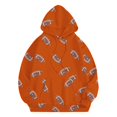 thumbnail image 3 of KALE Hoodies for Women Womens Football Sweatshirt Graphic Sweatshirts Fans Pullover Shirt With Pockets Y2K Tops Orange, 3 of 7