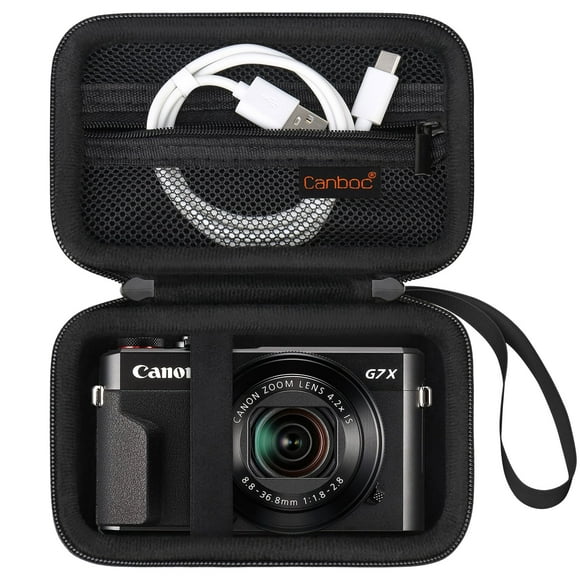 Funda de cámara Canboc para Canon PowerShot G7 X Mark II/III negra