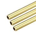 thumbnail image 5 of Uxcell 9mm OD 1mm Wall Thickness 300mm Length Brass Round Tube 3 Pack, 5 of 5