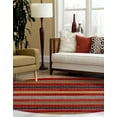 thumbnail image 7 of Unique Loom Fars Collection Area Rug - Monterey (12' 2" Round Multi/Rust Red), 7 of 7