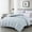 Silver, variant on Chezmoi Collection All Season Oversized King Size Down Alternative Comforter - Plush Microfiber Fill - Box Stitch Quilted - Duvet Insert with Corner Tabs (Oversized King, Silver Gray)