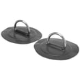 thumbnail image 4 of 2 Pcs Coussinets d'Anneau en PVC Noir, Accessoires de Patch d'Anneau en Acier Inoxydable - Robustes, Résistants aux UV, Forte Adhérence, Faciles à Installer - Idéaux pour Bateaux Gonflables, Kayaks, Canoës, Radeaux et Planches de Surf, 4 of 6