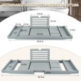 thumbnail image 2 of Graceware Bamboo Bath Table Tray(Light Grey), 2 of 6