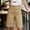 *Khaki, variant on Women's High Waist Bermuda Shorts, Casual Straight Leg Knee Length Shorts with Pockets Navy,Women's Plus XXL