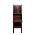thumbnail image 3 of OMCHOM Fold-Out Writing Table - Convertible Desk Cabinet with Shelf & Drawer for Office, Bedroom & Living Room, Walnut, 3 of 9