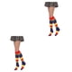 thumbnail image 4 of Qarigey 1 par de calcetines a rayas hasta la rodilla de arcoíris, elasticidad, transpirabilidad, apariencia de moda cómoda, calcetín antideslizante, Type7 NO7 Qarigey CBP288994, 4 of 6