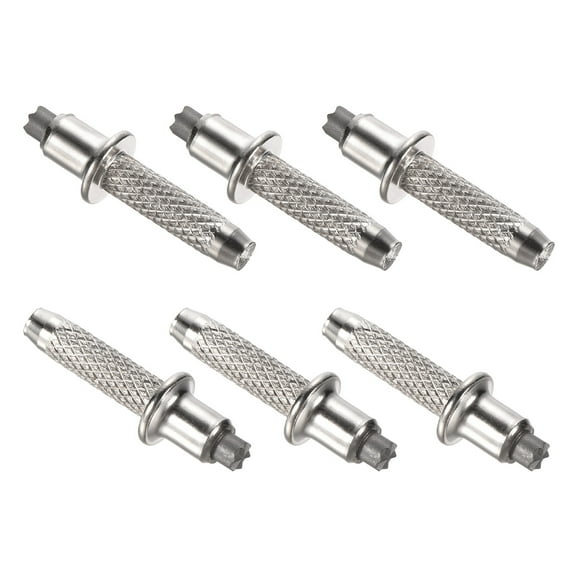 Uxcell 10mm Aluminum Alloy Walking Stick Protectors Trekking Pole Tip Accessories 6 Pack