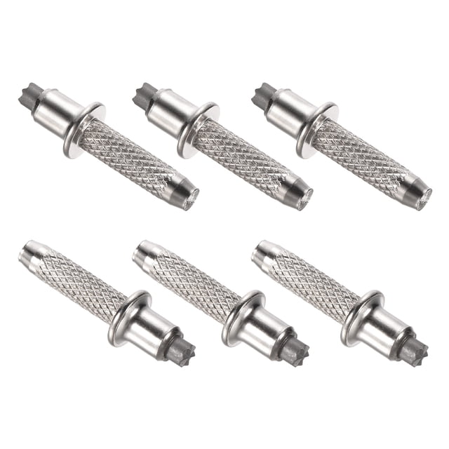 Protectores de bastón de aluminio Uxcell de 10mm Accesorios de puntas de bastón de trekking Paquete de 6