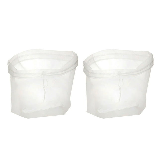 2 Pcs Reusable Nylon Fine Mesh Food Strainer Filter Bag for Home Nut Milk Cold Brew Coffee Juice (23x30cm)