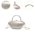 thumbnail image 6 of EHJRE Acrylic Evening Clutch Purse Practical Fashionable for Women Lady Shoulder Chain Shell White, 6 of 9