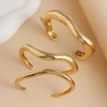 thumbnail image 6 of YYKihy Gold Bangles For Women Chunky Cuff Bracelets Stack Non Tarnish Silver Gold Jewelry Accessories Trendy Halloween Christmas, 6 of 9
