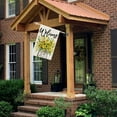 thumbnail image 4 of Summer Floral House Flag Mason Jar 28x40 Inch Double Sided Large Burlap Holiday Flag for Outside Yard Welcome CF1477-40, 4 of 6