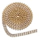 thumbnail image 2 of 2 Hileras Imitación Cerrar Cadena Malla para proteger Artesanía En Cinta Accesorios coración 2 Yard Colco Rhinestone cristalino cerca de la cadena, 2 of 8