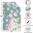 thumbnail image 4 of Kitchen Towels Beautiful Flowers & Butterfly Pattern Cleaning Towel Absorbent Hand Towels Tea Towels for Home Restaurant Dish Clean 28" x 18", 6PCS, 4 of 7
