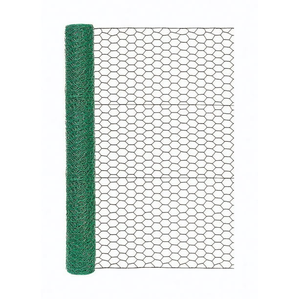 Garden Zone 36 in. W Steel Vinyl Coated Poultry Netting