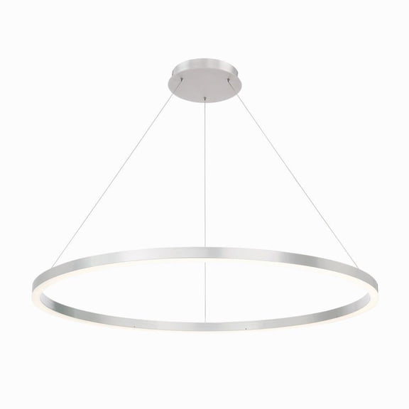 47.25 inch 72W 1 Led Medium Pendant-Silver Finish Bailey Street Home 79-Bel-2656950