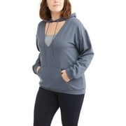 Poof Junior's Plus Long Sleeve Deep V Cu