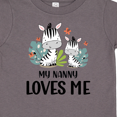thumbnail image 4 of Inktastic Zebra My Nanny Loves Me Boys or Girls Toddler T-Shirt, 4 of 5