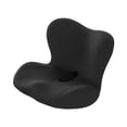 thumbnail image 4 of Almohadilla antideslizante para coche, soporte lumbar para el hogar, cojín de respaldo de asiento de espuma viscoelástica Negro, 4 of 9