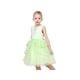 thumbnail image 4 of Vestido de Niña Verde Mariposa Lentejuelas Capa Tul sin Mangas Verano Princesa 6 Años, 4 of 7