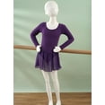 Sinleey Kids Girls Long Sleeve Ballet Dance Dress Ballerina Gymnastic
