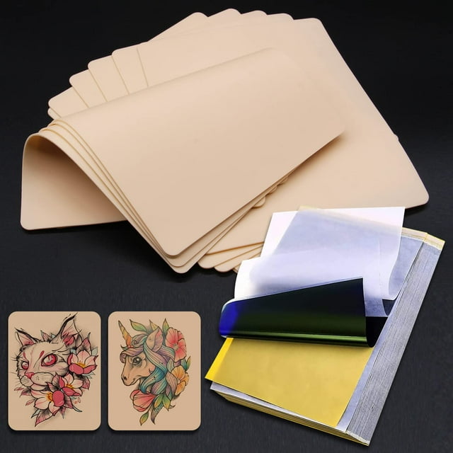 Tattoo Practice Skins Autodor, 30 unidades, con kit de papel de transferencia