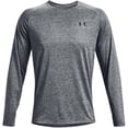 thumbnail image 2 of Camiseta Under Armour Tech 2.0 de manga larga para hombre, color gris oscuro, 2 of 6