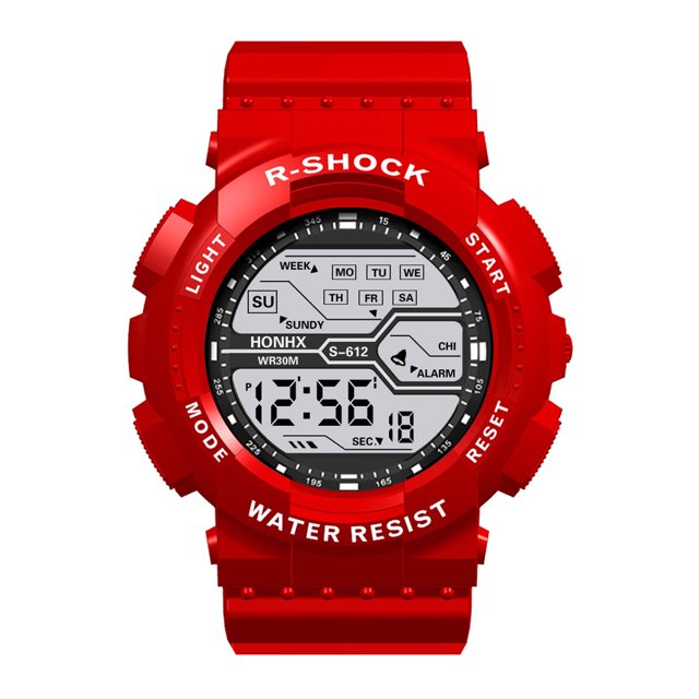 Reloj Spaceman Square para adolescentes, niños y niñas, estudiantes de secundaria, cronógrafo resistente al agua, electrónica para niños
