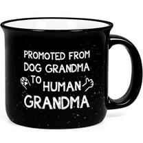 Gifts for Grandma - Grandma Coffee Mugs, Mothers Day Gifts for Grandma, Birthday Gifts, Grandma Gifts, Futtumy Black Coffee Mugs Ceramic Mug Tea Cup, 15 fl oz