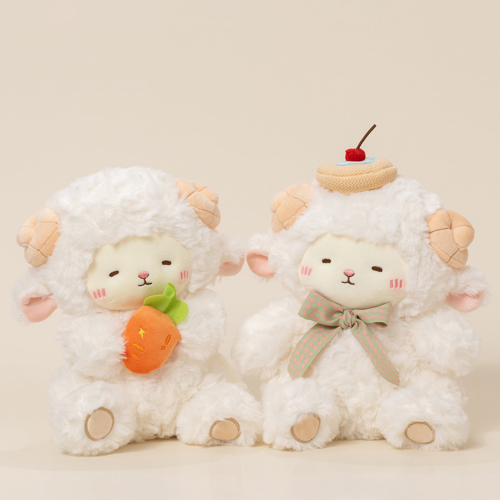 Cute 9.8in Lamb Plush, Soft Sheep Stuffed Animal Birthday Gifts, Easter Decorations for Home and Valentines Day Gifts for Room Decor, A