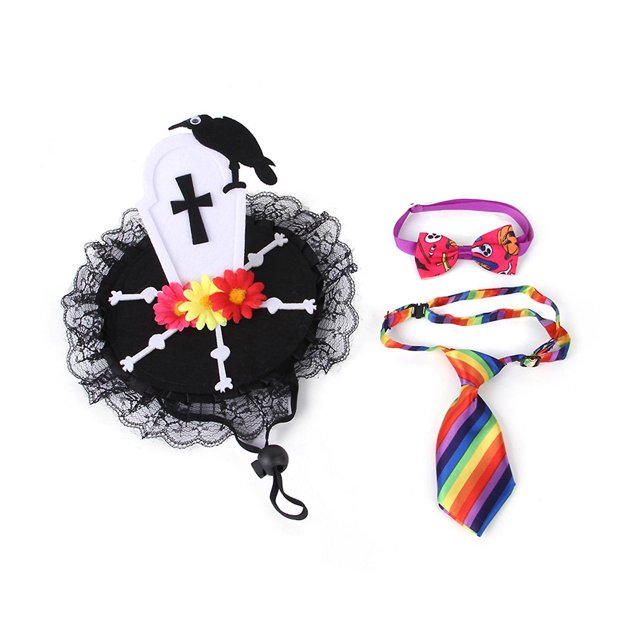 Mascota perro Cosplay pajarita moda disfraz accesorios Halloween vestir