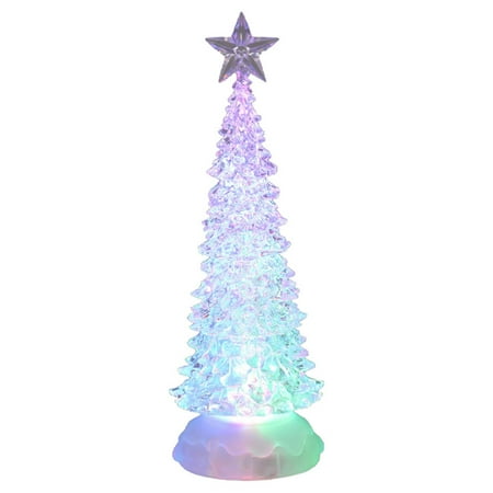 - Northlight 10 in. Ice Crystal Decorative LED Color Changing Christmas Tree