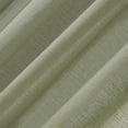 thumbnail image 6 of Clean Window Crushed Texture Anti-Dust Sheer Linen Blend Curtain Panel, 52"x63", Light Green, 6 of 10