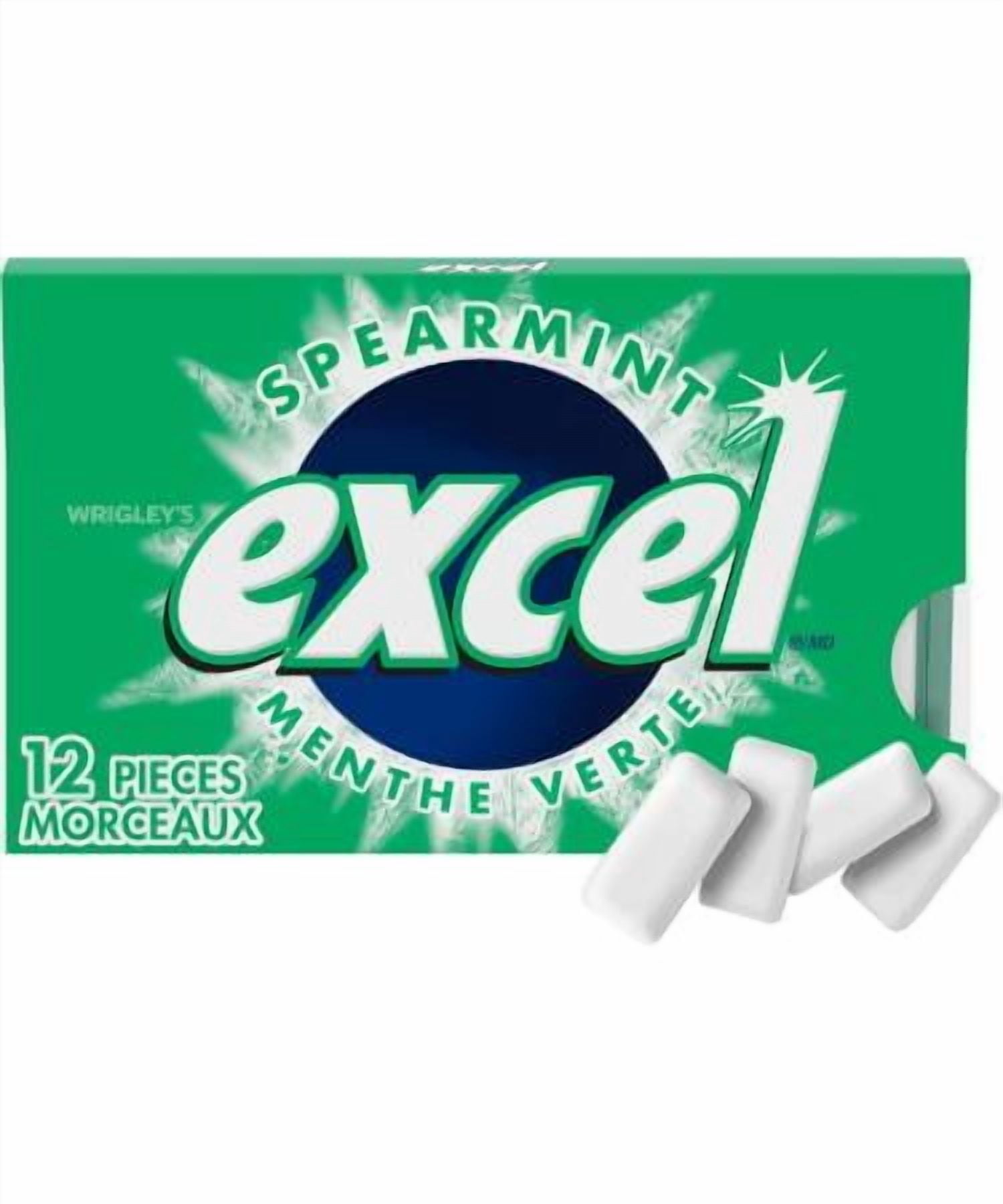 Excel Sugar-Free Gum Variety Pack 27-Pack 324 Pieces (Spearmint, Polar Ice, Peppermint, Bubblemint)