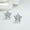 Silver, variant on Fashion 925 Silver Snowflake Flower Stud Earrings Womens Jewellery Accessories-Silver