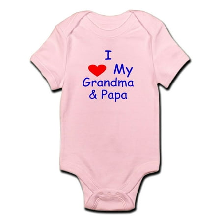 

CafePress - I Love My Grandma & Papa Infant Bodysuit - Baby Light Bodysuit