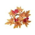 thumbnail image 3 of Fall Candle s Artificial Artificial Maple Leaf Candle Garland Autumn Candle Orange Yellow, 3 of 9
