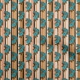 thumbnail image 1 of oneOone Velvet Rust Brown Fabric Asian Floral Craft Projects Decor Fabric Printed By The Yard 58 Inch Wide, 1 of 4