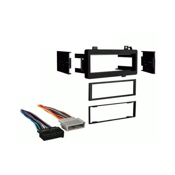 Fits Dodge Dakota 1987-2000 Metra Single DIN Dash Kit with Harmony Radio Harness