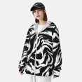 thumbnail image 4 of Logiee Leopard And Zebra 2 Print Men's Women Light Jacket Full Zip Sun Protection Hoodie Long Sleeve Sun Shirts for Men Hiking Fishing Zip Pockets-Medium, 4 of 8