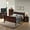 Cappuccino, variant on Noble House Traditional Wood Sleigh Queen Bed Frame with Classic Curved Design, Cherry Finish