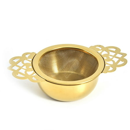 

PERZOE Lace Tea Leaker 304 Stainless Steel Metal Tea Maker Tea Filter Mesh Tea Strainer Tea Spacer Creative Tea Set Accessories