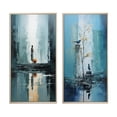 thumbnail image 2 of Designart "Embarking on a Divine Journey in Hinduism III" Hinduism Framed Wall Art Set Of 2 - Teal Spiritual Framed Wall Art Set Of 2, 2 of 7
