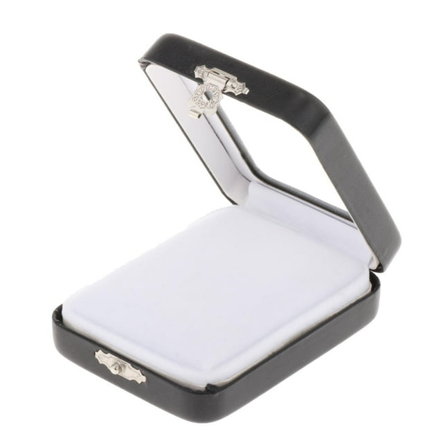 Caja de Exhibición de Piedras Preciosas Yuyangstore con Tapa Transparente Almacenamiento Compacto 95x135x32mm