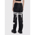 thumbnail image 4 of Black & White Hot Topic Tripp Pants Womens Mens Punk Rock Gothic Trouser Suspender Chain Skater, 4 of 6