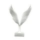 thumbnail image 4 of Escultura de pájaro, estatua de águila, colección de decoración de interiores, figura de resina con alas. Blanco, 4 of 9